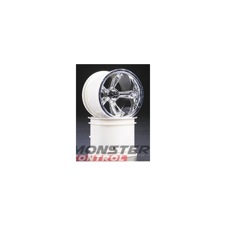 Traxxas Rear Wheel Chrome Nitro Rustler (2)