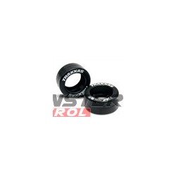 Traxxas Rubber Tires Wheelie Bar Wheels (2)