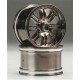 HPI 8-Spoke Wheel Black Chrome 83X56MM Savage (2)