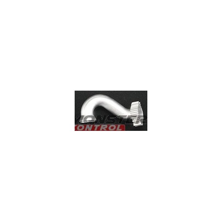 Traxxas Alum Exhaust Header Silver Anodized Revo