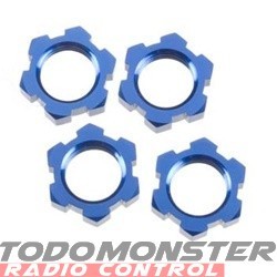 Traxxas Wheel Nuts Splined 17mm Blue-Anodized Revo/T-Maxx 3.3/E-