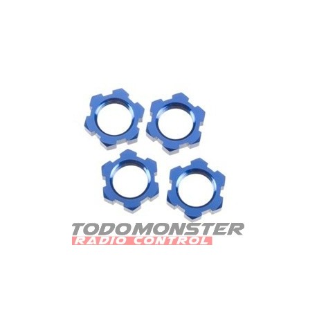 Traxxas Wheel Nuts Splined 17mm Blue-Anodized Revo/T-Maxx 3.3/E-