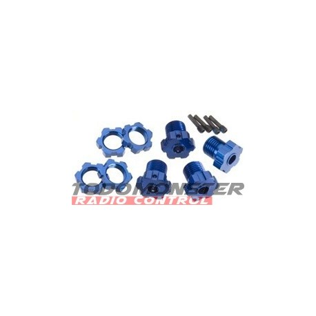 Traxxas REVO Wheel Hubs Splined 17mm Blue-Anodized Revo/T-Maxx 3