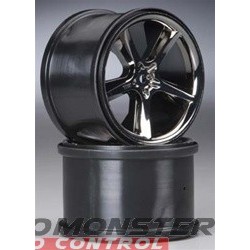 Traxxas Gemini 3.8 Wheels Black Chrome E-Revo (2)