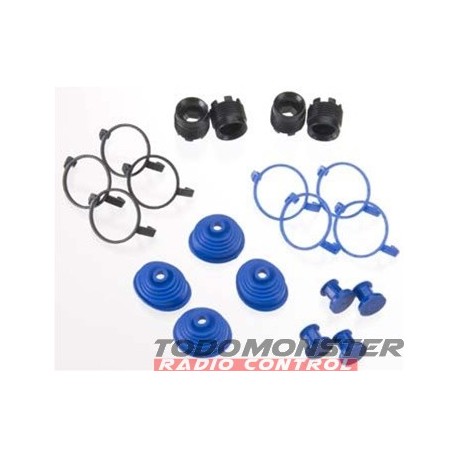 Traxxas Pivot Ball Caps (4) Dust Boots Rubber (4) Revo/E-Revo/Su