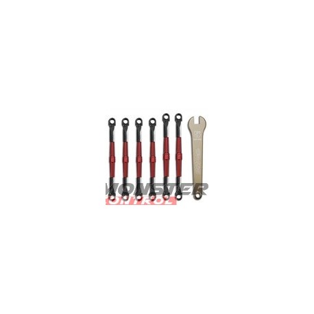 Traxxas Aluminum Turnbuckles Red Jato