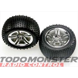 Traxxas Tires & Wheels Assembled Rear 2.8" (2)