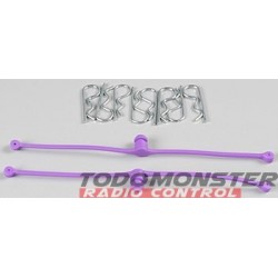 Dubro Body Klip Retainers Purple (2)