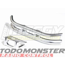 Integy Alloy Front Bumper W/Mount Silver Revo