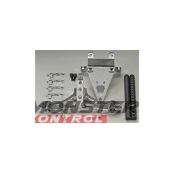 Integy Alloy Front Body & Pin Mount Silver Revo