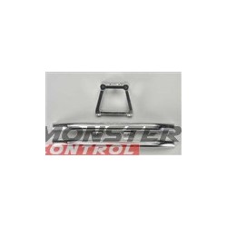 Integy Alloy Rear Bumper W/Mount Silver Revo