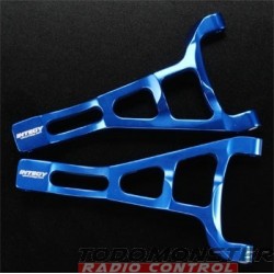 Integy Alloy Front Upper Arm L & R Revo Blue