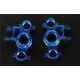 Integy Alloy Steering Block Left & Right Blue Revo