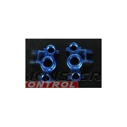 Integy Alloy Steering Block Left & Right Blue Revo