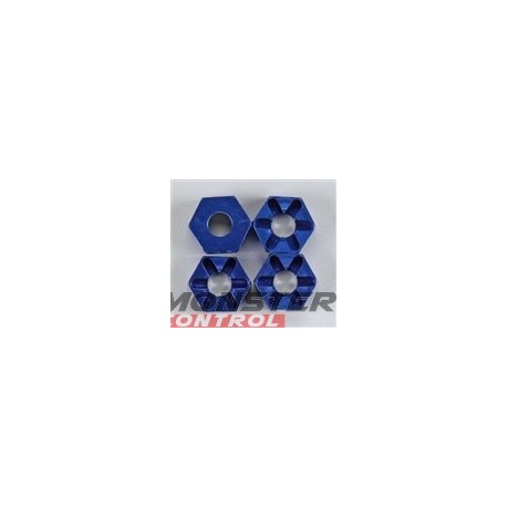 Integy Alloy Hex Wheel Hub (4) Revo Blue