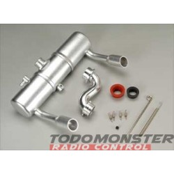 Integy Twin Exhaust Tune Pipe Set Revo