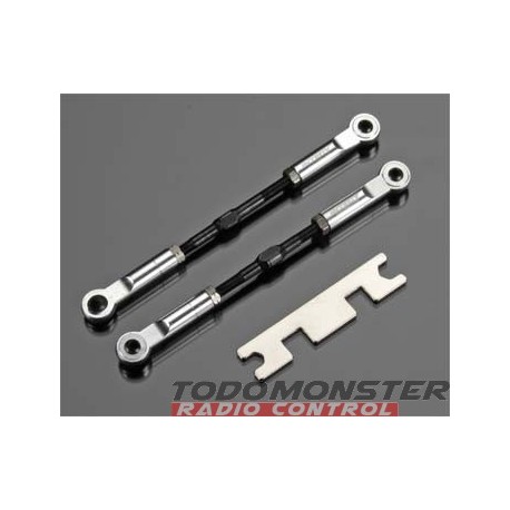 Integy Super-Duty Front Turnbuckle Silver Revo