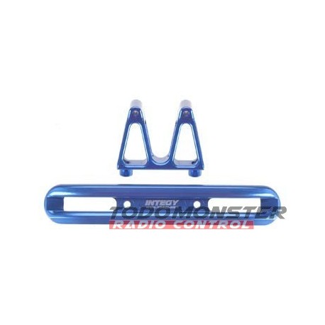 Integy EVO3 Rear Bumper w/Mount Blue Revo 3.3