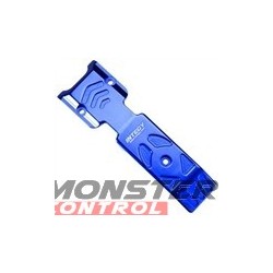 Integy EVO3 Mid-Front Skid Plate Blue Revo 3.3