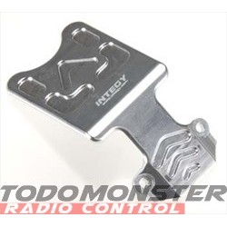 Integy EVO3 Front Skid Plate Silver Revo 3.3