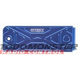 Integy EVO3 Receiver Box Skid Plate Blue Revo 3.3