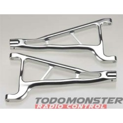 Integy EVO3 Front Upper Arm Left/Right Silver Revo 3.3