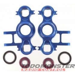 Integy EVO3 Steering Block Left/Right Blue Revo 3.3