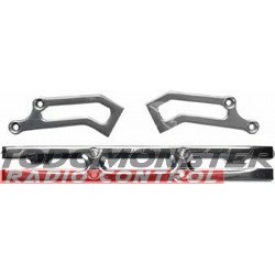 Integy Heavy Duty Rear Bumper Silver T-Maxx 3.3