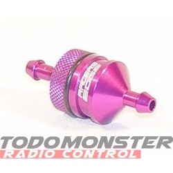 Racers Edge Small Fuel Filter W/ Clip Purple