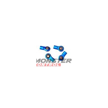 Racers Edge Revo Alum Shock End Set (4) Blue