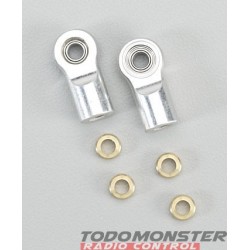 Golden Horizons Alum Shock Rod End Silver Revo (2)