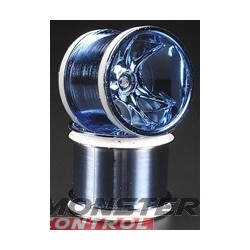 RPM Clawz Blue Chrome Wheel Rustler/Stampede Front