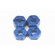 Traxxas Nuts Flanged Alum Blue Anodizd 5MM (4) T-Maxx 2.5