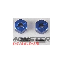 Traxxas Hex Hubs Blue Alum (2)